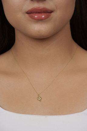 گردنبند طلا زرد زنانه 14 عیار GençTaş Kuyumculuk - کد 775484438