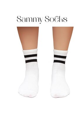 جوراب سفید زنانه پنبه ای Sammy Socks - کد 764468545