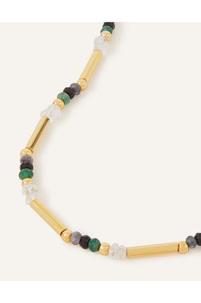 گردنبند جواهر طلائی زنانه روکش طلا Accessorize - کد 751842365