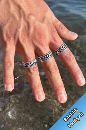 انگشتر جواهر مردانه روکش نقره کد 750400703