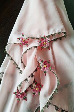 روسری صورتی 100 x 100 DETAY SEDYE ÖRTÜLERİ - کد 775758789