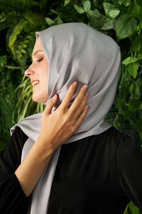 شال طوسی زنانه پلی استر Genel Markalar - کد 775763162