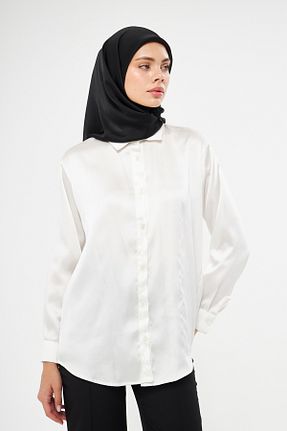 روسری مشکی ساتن Şehr-i Şal İstanbul - کد 775810824