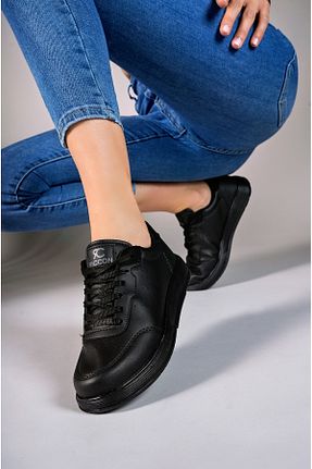کفش اسنیکر مشکی زنانه بند دار Riccon - کد 775857966