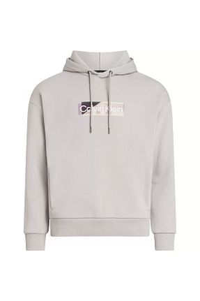 سوئیشرت طوسی مردانه چاپی Calvin Klein - کد 775998448