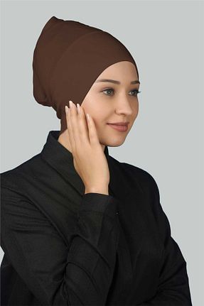 کلاه شنای حجاب قهوه ای زنانه Altobeh - کد 209976109