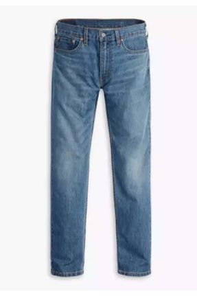 شلوار جین آبی مردانه پاچه لوله ای جین بلند کد 775504557