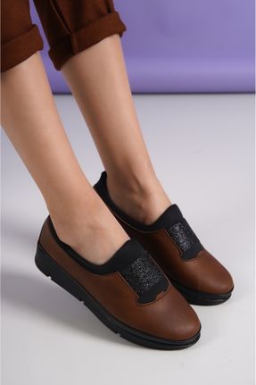 کفش کژوال قهوه ای زنانه پاشنه کوتاه ( 4 - 1 cm ) پاشنه ضخیم کد 775479180