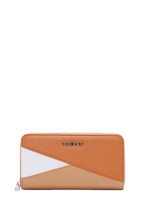 کیف پول نارنجی زنانه ابعاد بزرگ Derimod - کد 775759463
