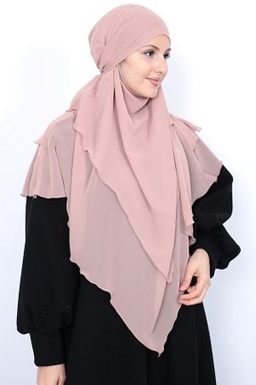 روسری قهوه ای شیفون MARQUANT - کد 775801043
