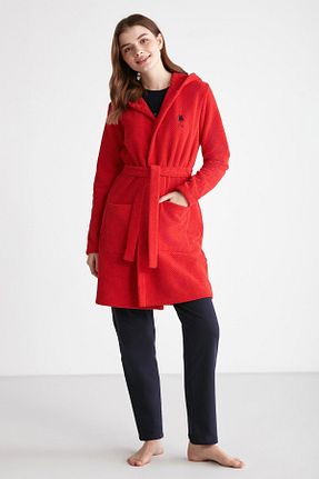 ربدوشام قرمز زنانه پلی استر U.S. Polo Assn. - کد 751648576