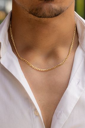 گردنبند طلا زرد مردانه 14 عیار Cenova Jewelry - کد 775854145