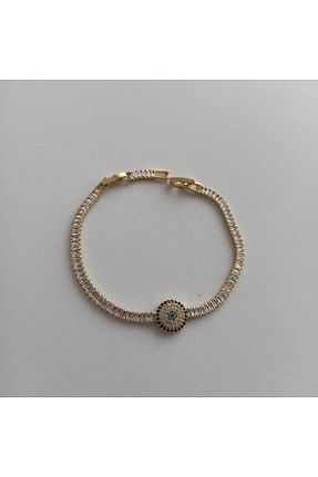 دستبند استیل (فولاد) طلائی زنانه استیل (فولاد) Simge Gümüş - کد 775849746