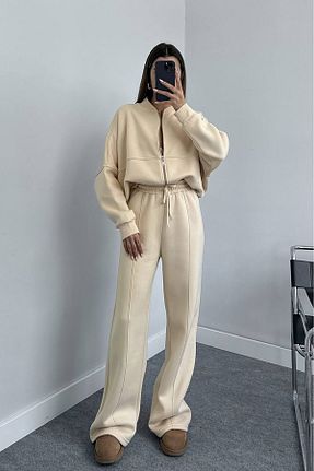 ست گرمکن بژ زنانه پنبه ای Neşeli Butik - کد 775917653