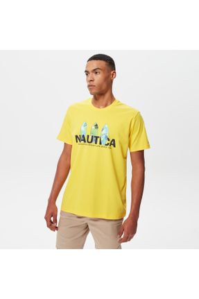 تی شرت زرد مردانه رگولار یقه گرد کد 696922962