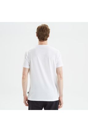 تی شرت سفید مردانه یقه گرد رگولار کد 680126201
