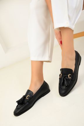 کفش کژوال مشکی زنانه چرم مصنوعی پاشنه کوتاه ( 4 - 1 cm ) پاشنه ساده کد 773808474