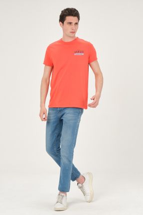 تی شرت نارنجی مردانه کد 304955533