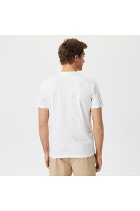 تی شرت سفید مردانه یقه گرد رگولار کد 692237752