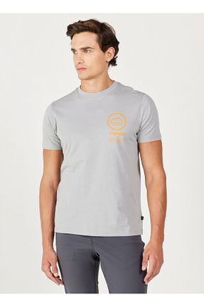 تیشرت طوسی مردانه رگولار Wrangler - کد 776149985