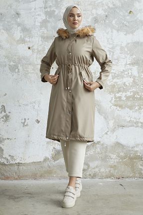 کاپشن حجاب قهوه ای زنانه پلی استر InStyle - کد 58489639