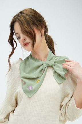 دستمال گردن سبز زنانه Pratikamoda - کد 776611802