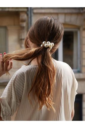 گیره سر سفید زنانه سنگ کریستال ALYESKA - کد 214625016