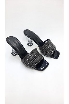 دمپائی مشکی زنانه چرم مصنوعی SMKSTORE - کد 777552130