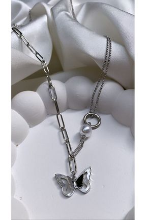 گردنبند استیل ( فولاد ) زنانه استیل (فولاد) Accessories - کد 776945780