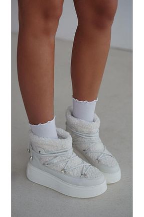 بوت برفی سفید زنانه selinshoes - کد 776947175