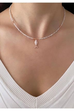 گردنبند نقره صورتی زنانه 925 عیار Roma Silvers - کد 97567933