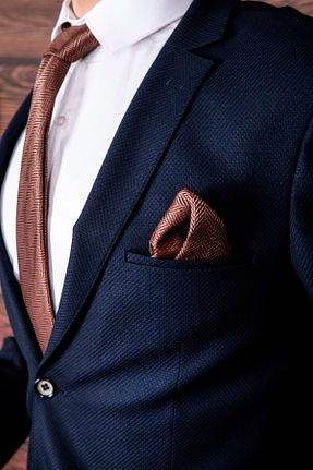 کراوات قهوه ای مردانه میکروفیبر BZN - کد 97954752