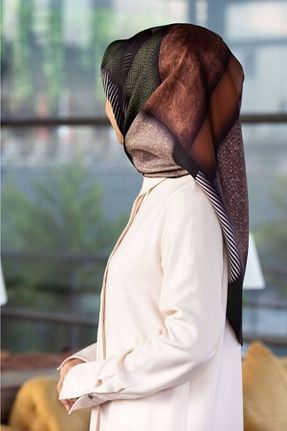 روسری خاکی Vissona - کد 98091777