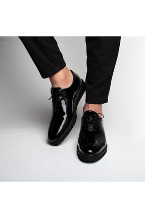 کفش کلاسیک مشکی مردانه چرم لاکی İBAY - کد 98359688
