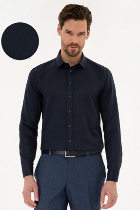 پیراهن سرمه ای مردانه اسلیم فیت Pierre Cardin - کد 37209572