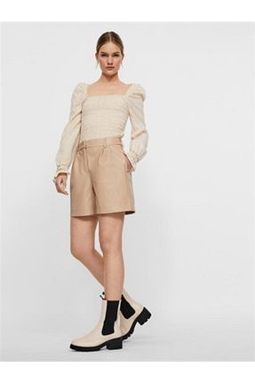 شلوارک و برمودا بژ زنانه Relaxed Vero Moda - کد 98547529