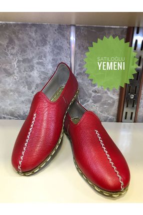 کفش کژوال قرمز زنانه چرم طبیعی پاشنه کوتاه ( 4 - 1 cm ) پاشنه نازک کد 776159180