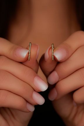 گوشواره طلا زرد زنانه 14 عیار GençTaş Kuyumculuk - کد 775726673