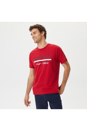 تی شرت قرمز مردانه رگولار یقه گرد کد 692243246