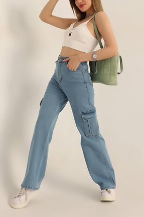شلوار جین آبی زنانه رگولار Trn JNS - کد 776153253
