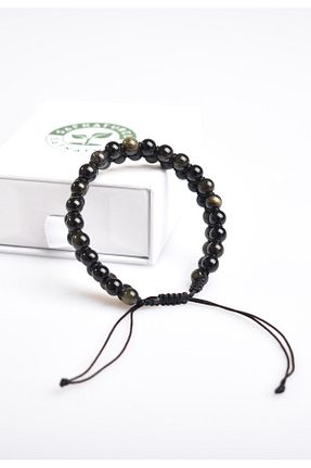 دستبند جواهر بژ زنانه سنگ طبیعی Safnaturel - کد 776230535