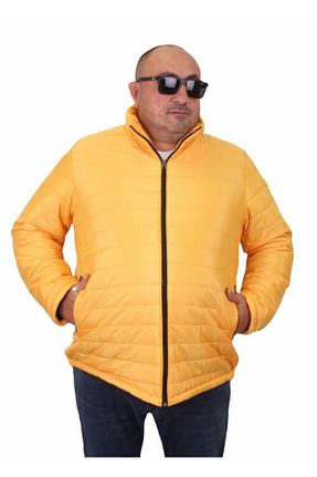 کاپشن سایز بزرگ زرد مردانه سایز بزرگ Starbattal - کد 776492981