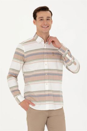 پیراهن مشکی مردانه رگولار یقه دکمه دار نخ کد 776322094