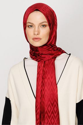 شال زرشکی زنانه پنبه پلی استر Mooncorn - کد 776513488