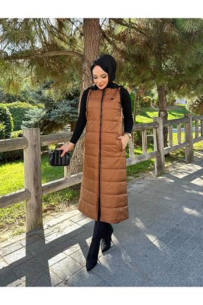 جلیقه حجاب قهوه ای زنانه رگولار Doque - کد 776582180