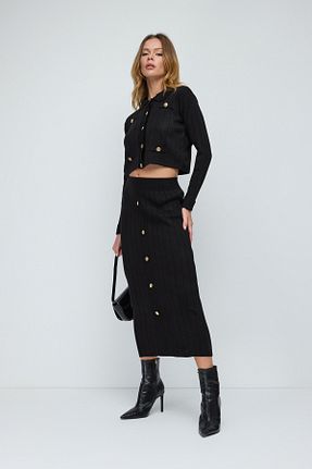 ست بالاتنه و پائین تنه مشکی زنانه تریکو No Matter What - کد 776726726