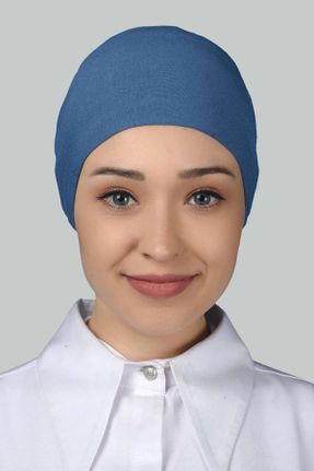 کلاه شنای اسلامی سرمه ای زنانه کد 199461593