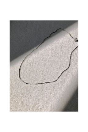 گردنبند استیل ( فولاد ) زنانه استیل (فولاد) 2D2B - کد 765360208