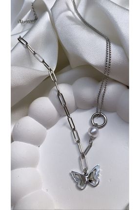گردنبند استیل ( فولاد ) زنانه استیل (فولاد) Accessories - کد 776945780