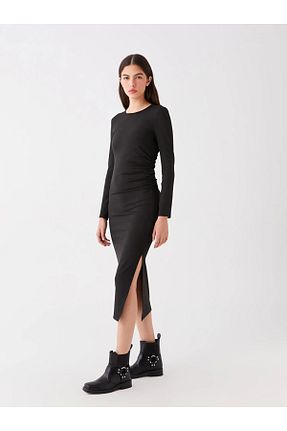 لباس مشکی زنانه بافتنی LC Waikiki - کد 777204020